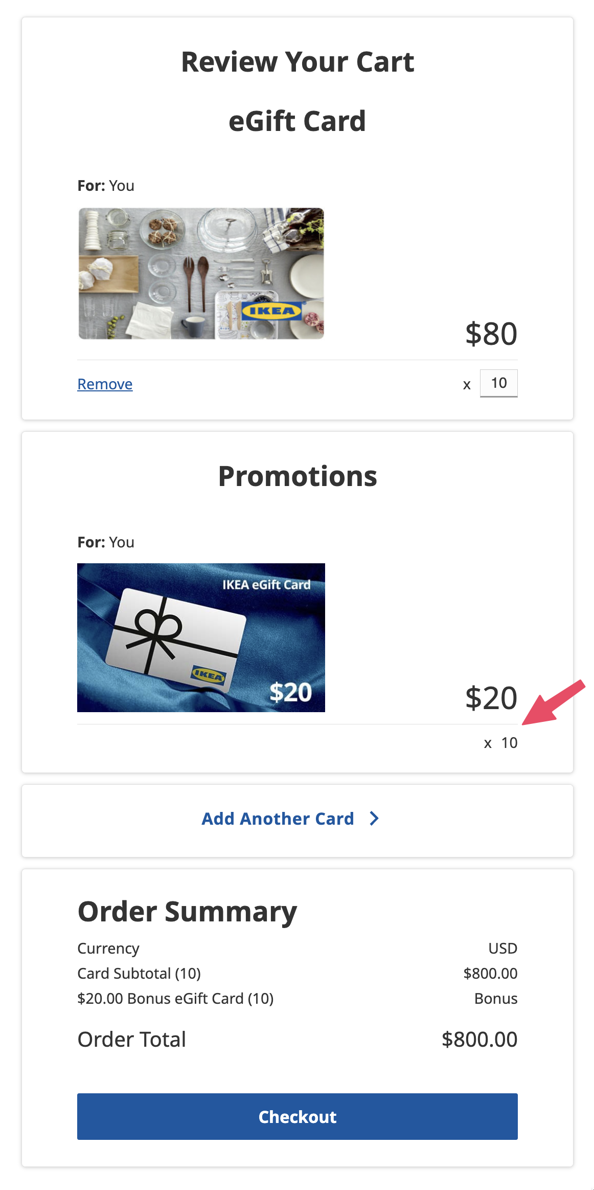 Ikea 礼卡折扣：买  送 ，最多免费拿 0【7/10：又有了】