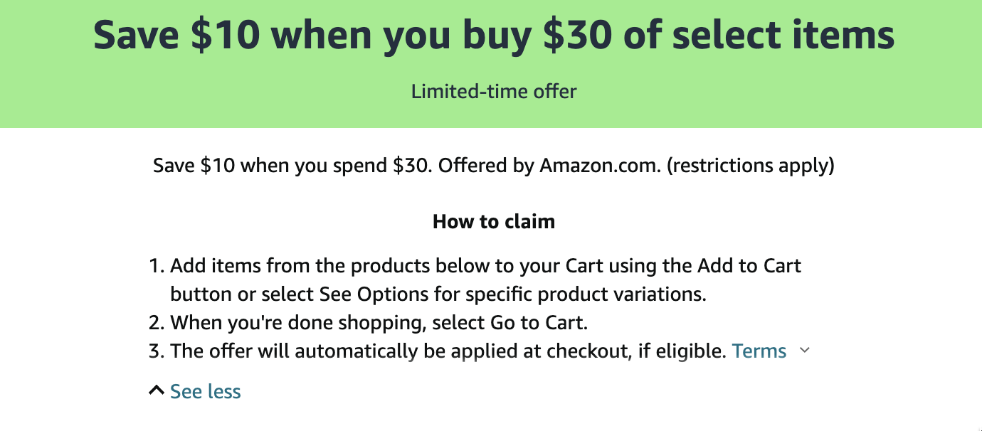 Amazon 折扣：家用、个人护理等产品满  减 【Olay、Oral-B、Crest、Always 等等】