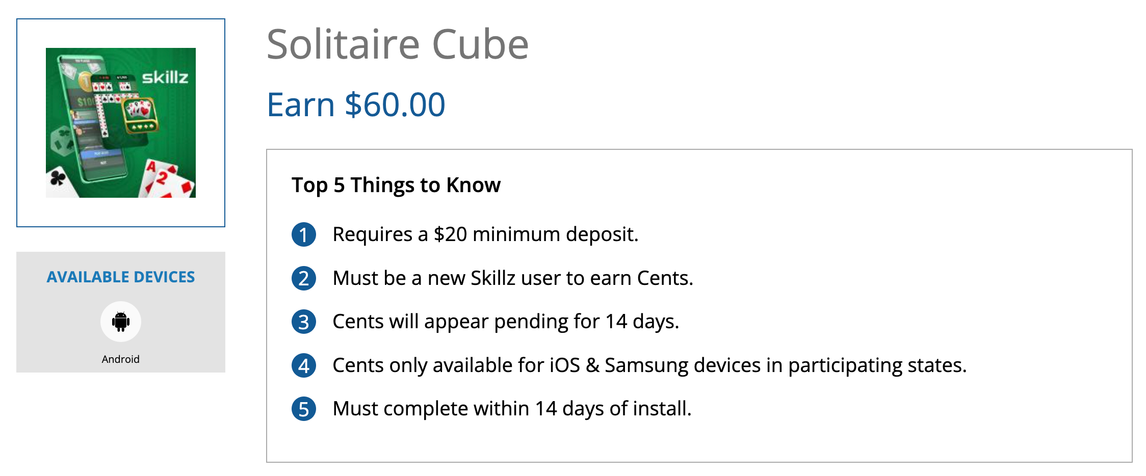 Swagbucks 玩 Solitaire Cube 倒赚，四个平台都可做【2023 版更新】