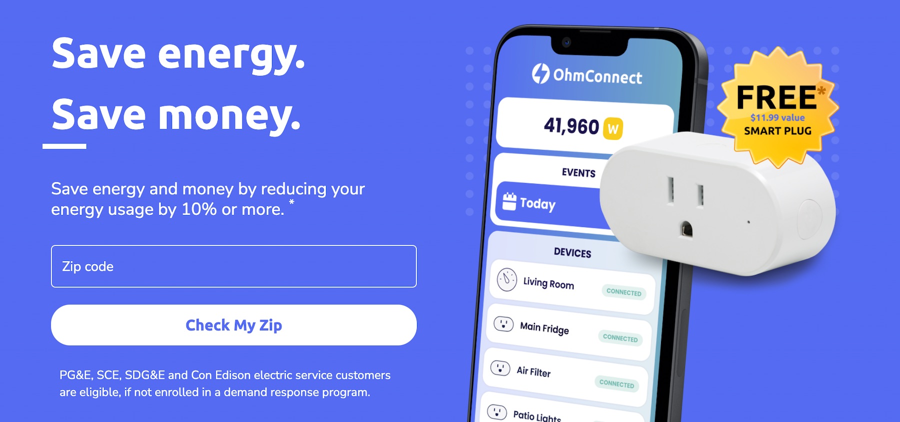 电费省钱秘笈：教你如何用 OhmConnect 薅电费羊毛【10/1：注册奖励价值 .99 智能插座】