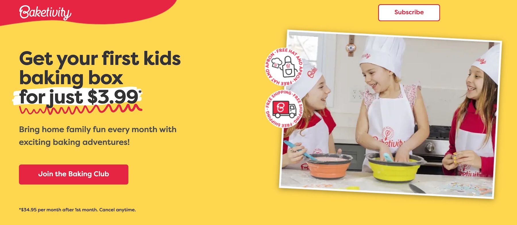 Baketivity 儿童烘焙制作套装，仅需 