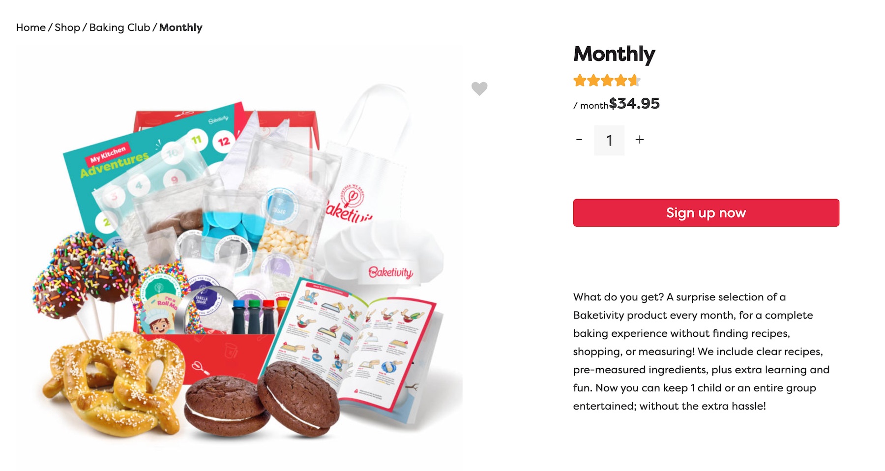 Baketivity 儿童烘焙制作套装，仅需 