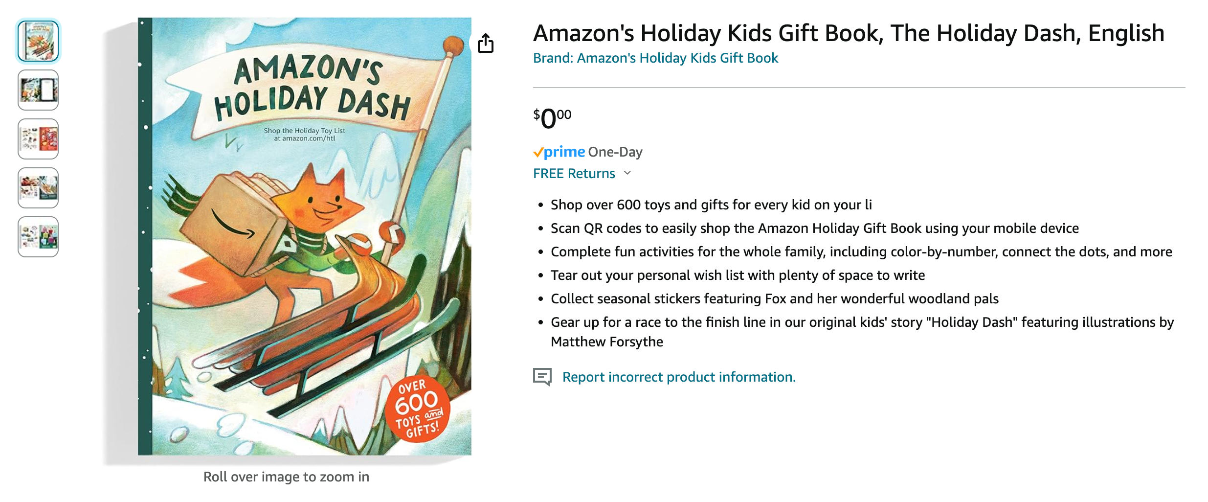 Amazon 免费赠送一本儿童节日杂志，包含贴纸、涂画、玩具介绍等【又有了，快来领取】