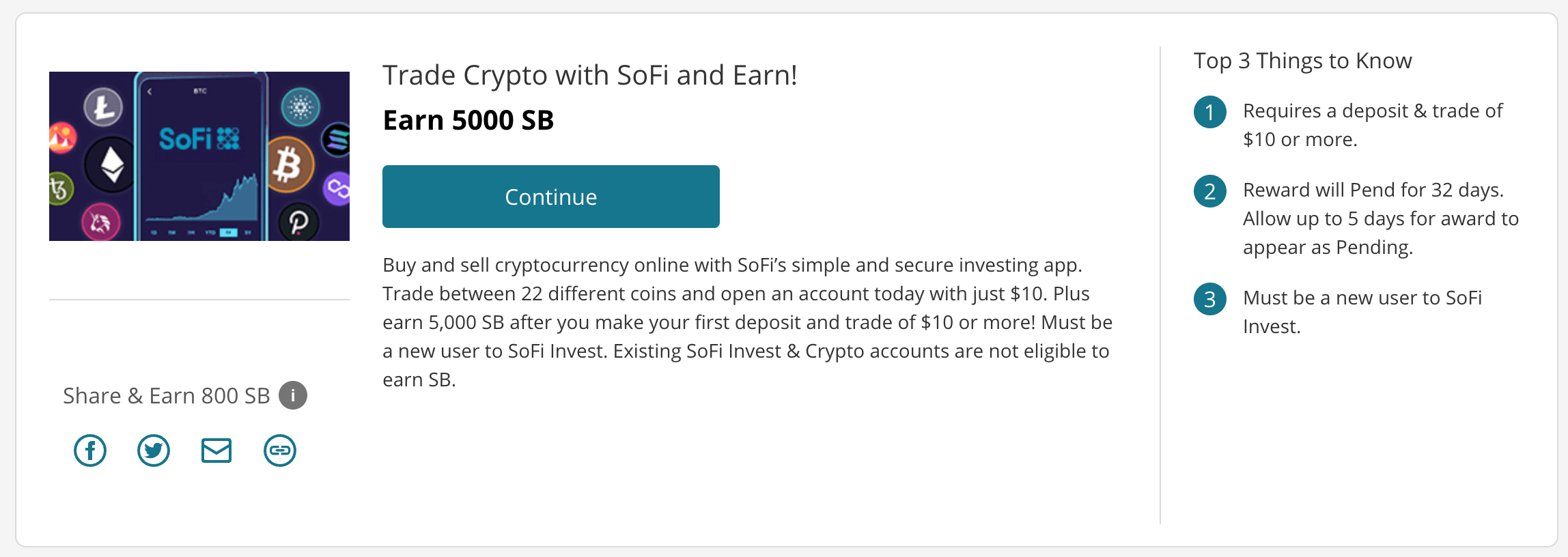 SoFi 产品家族返现汇总，SoFi 新用户总共倒赚 5