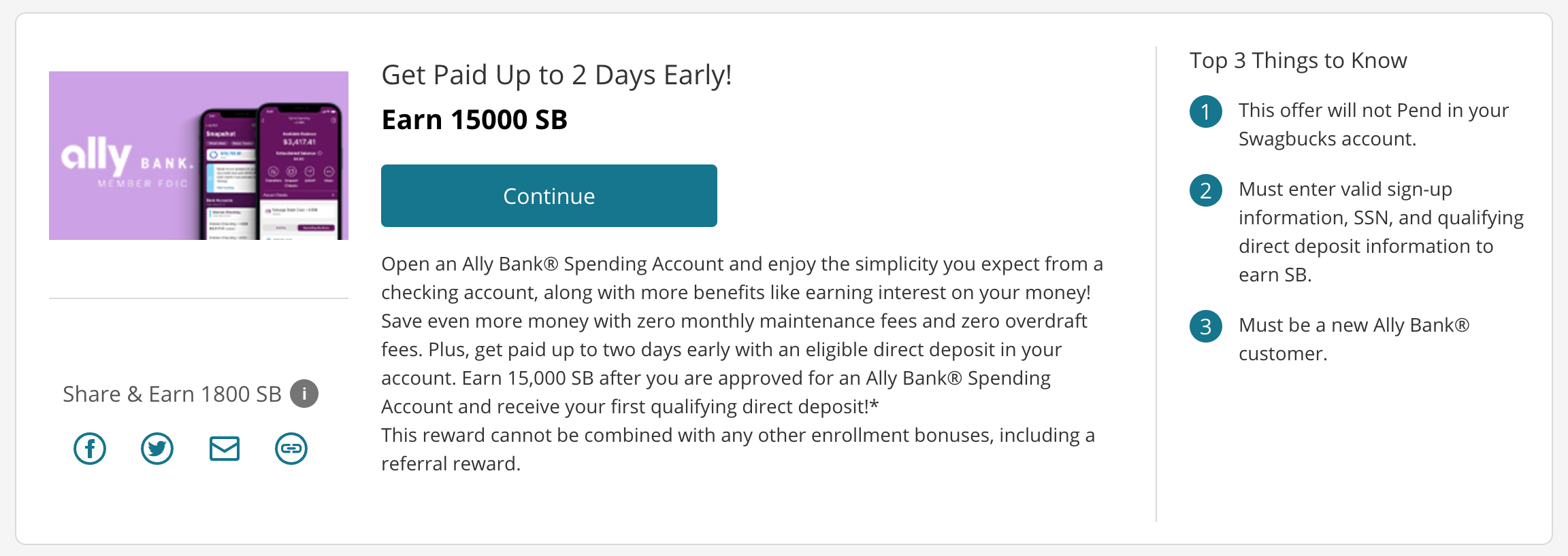 Ally 支票账户介绍：完全免费、0.25% APY 的 Checking 账户【开户奖励 0】