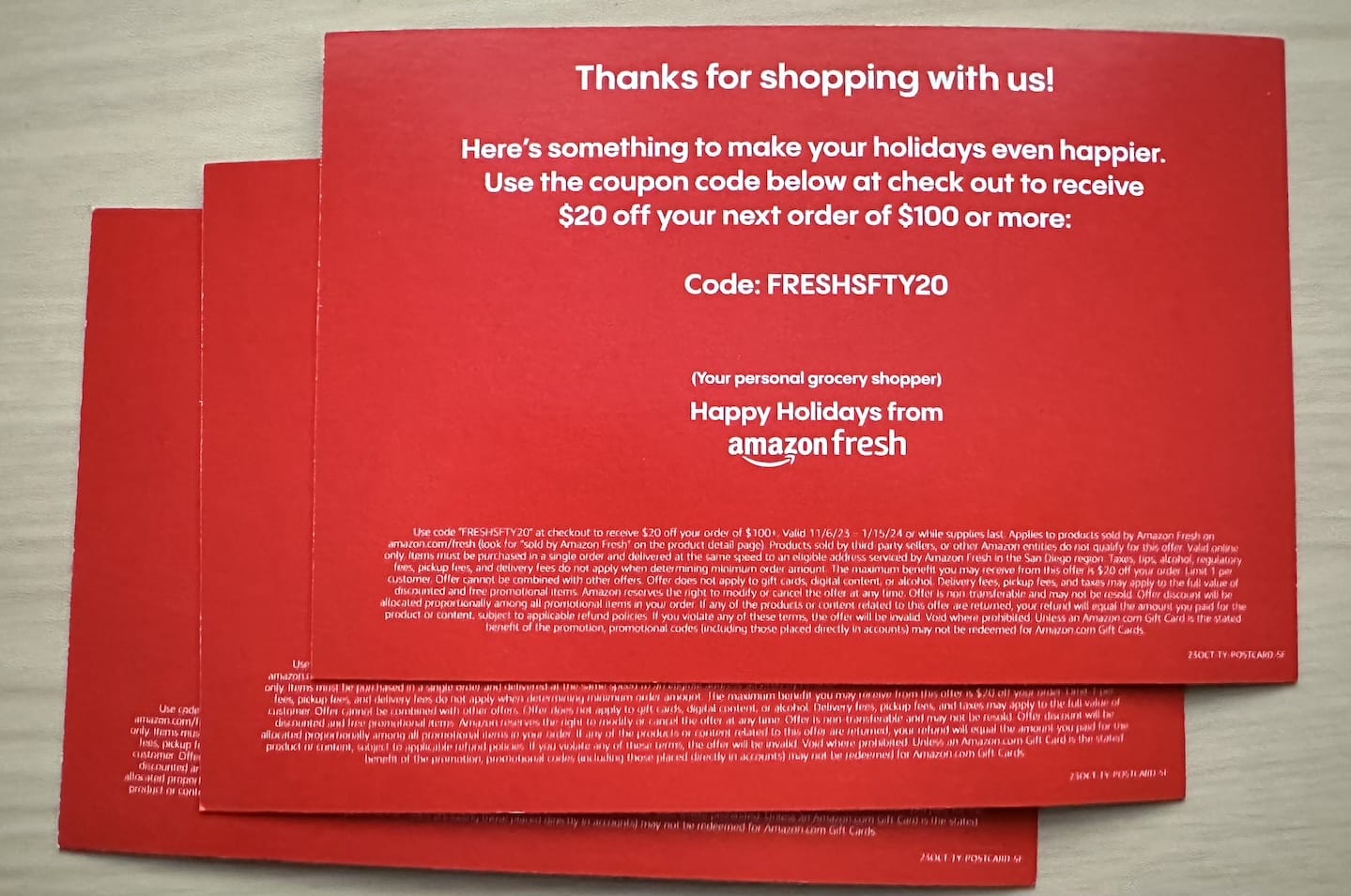 Amazon Fresh 最新优惠!【7/4 更新:立减 & & 】