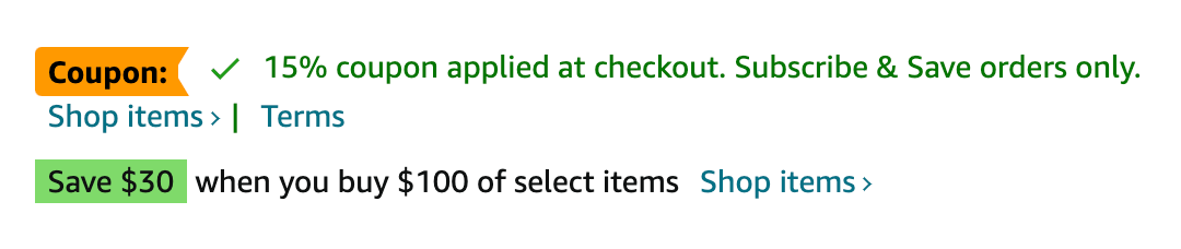 Amazon 尿布折扣：满 0 减 ，可额外 15% off，赶紧囤货吧～【11/27 更新：又有了】