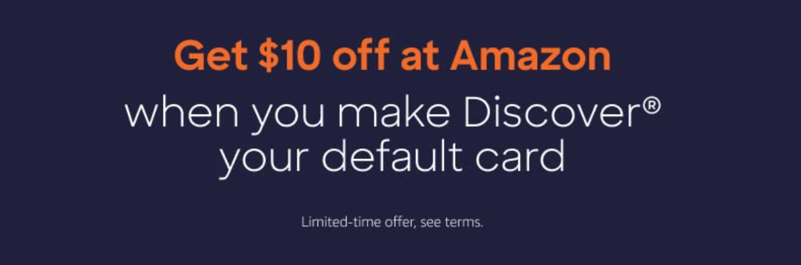 Amazon 设置 Discover 为默认支付方式得  Credit【11/8 更新：又有了，12/31 过期】