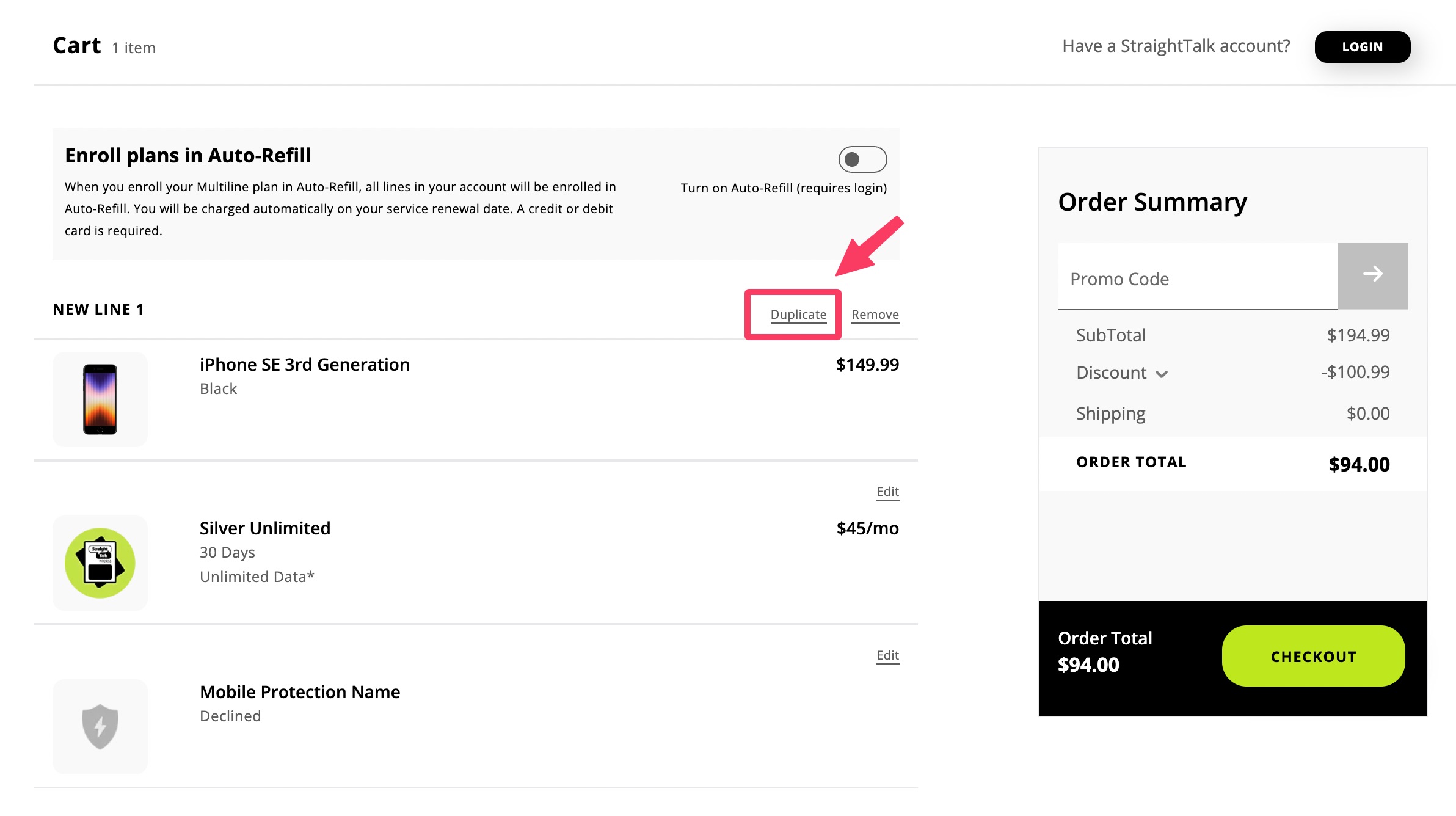 Straight Talk iPhone SE 3rd 仅需 ,可 trade-in 0【11/11:ShopKick 叠加 返现】