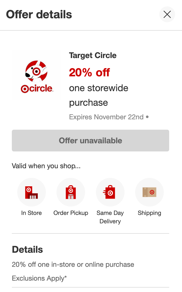 Target 全站 20% off,快来看看你有没有