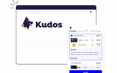 Kudos 介绍：信用卡购物奖励最大化小帮手【注册奖励 $20，12/2 更新：Kudos Premium 全面上线，限时早鸟价】