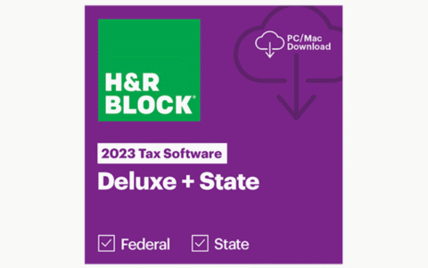 H&R Block 报税软件优惠：Deluxe Federal + State 2023 仅需 $29.99（原价 $49.99）