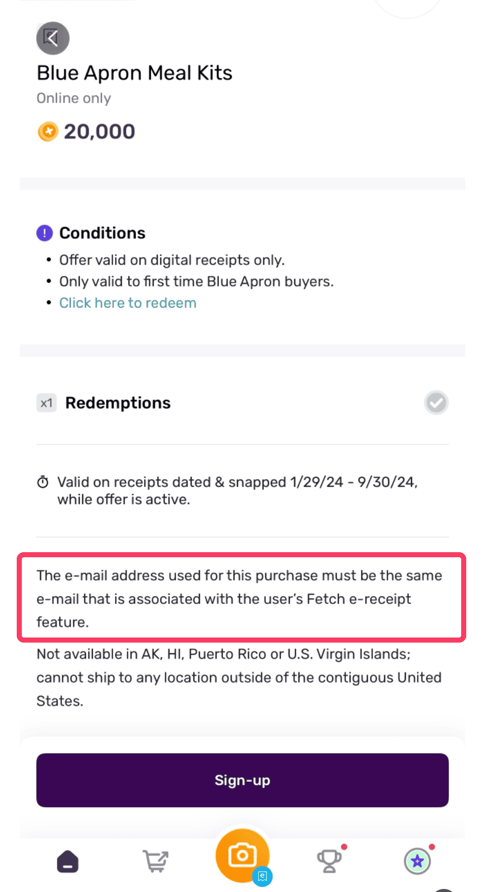 ibotta Flash Cash：Blue Apron 返现 ，叠加 Fetch 再赚 ，可倒赚 【更新：又有了，限 7/21 一天】