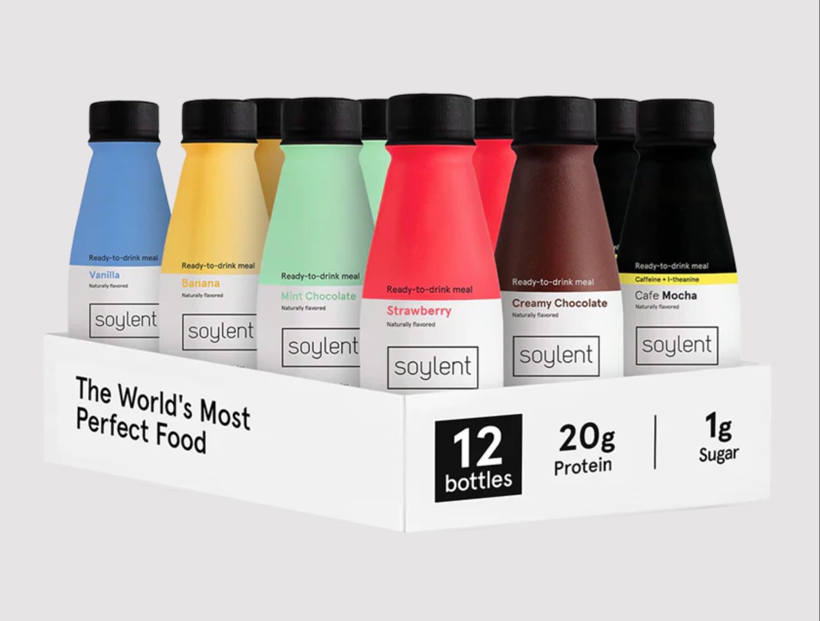 免费一箱 Soylent 代餐奶昔饮品（12 瓶装，原价 $45），仅需支付运费 $6.95