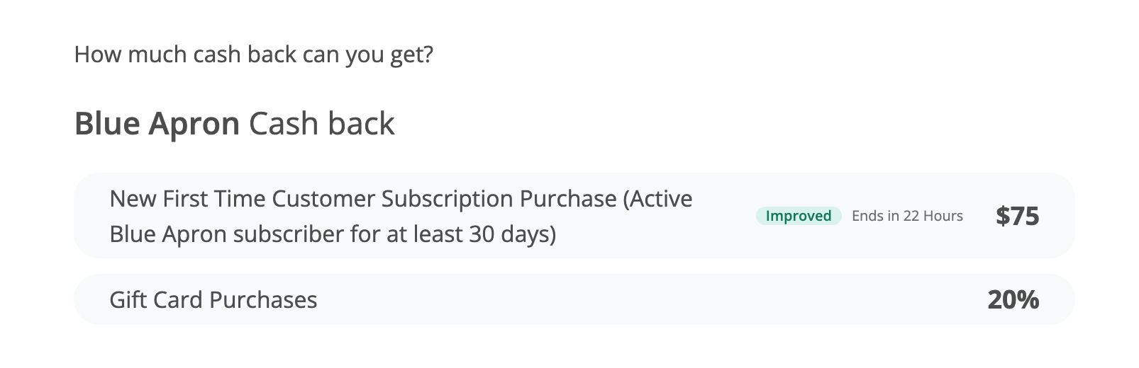 TopCashback 上 Blue Apron 返现 【4/14 更新：又有了，手慢无】