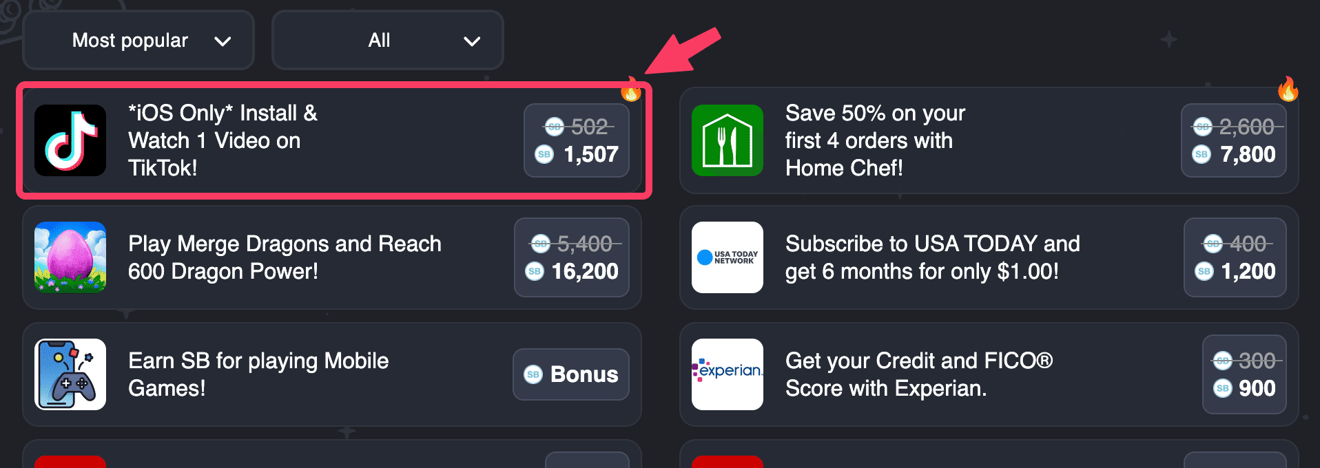 Swagbucks 的 Revenue Universe 三倍积分奖励，好多倒赚，快上车！【12/1 更新：又有了，下载 TikTok 赚 】