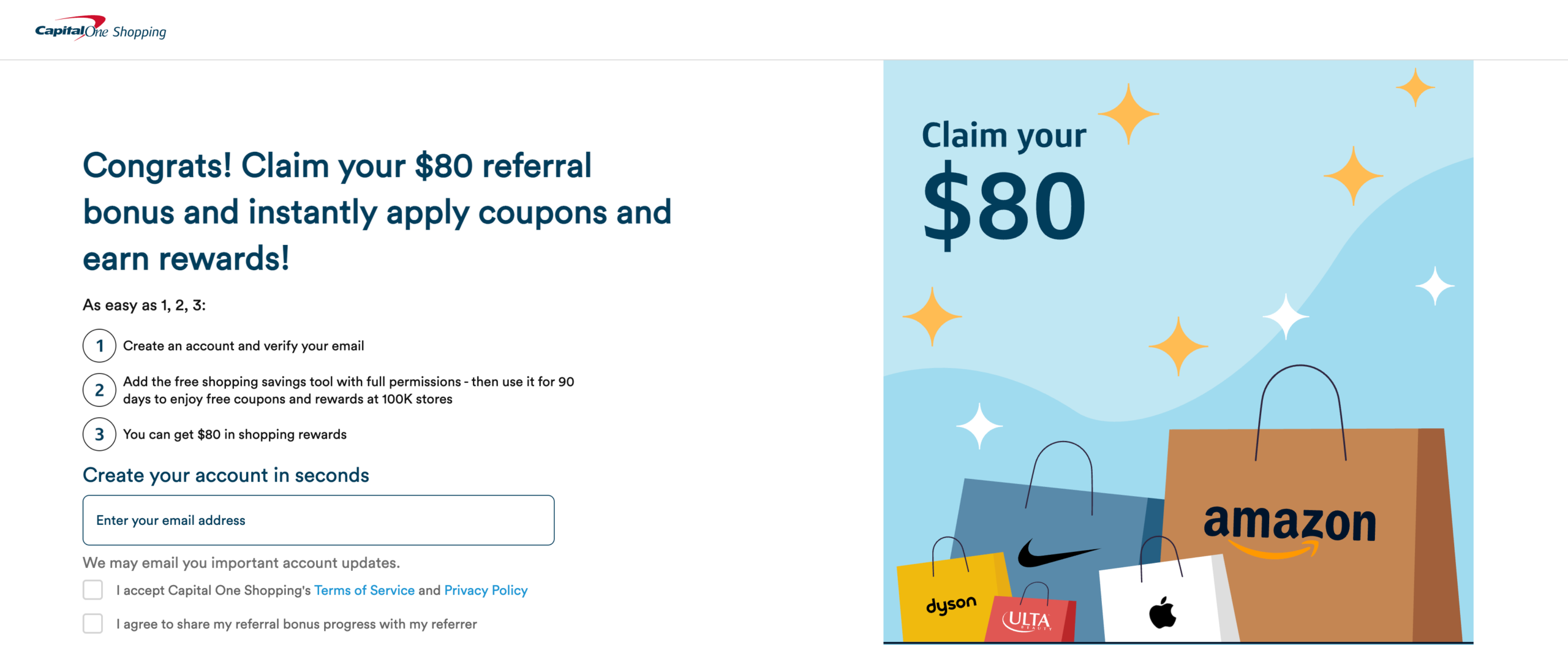 Capital One Shopping 购物返现网介绍，所有人都可注册【4/18 注册奖励回归 】