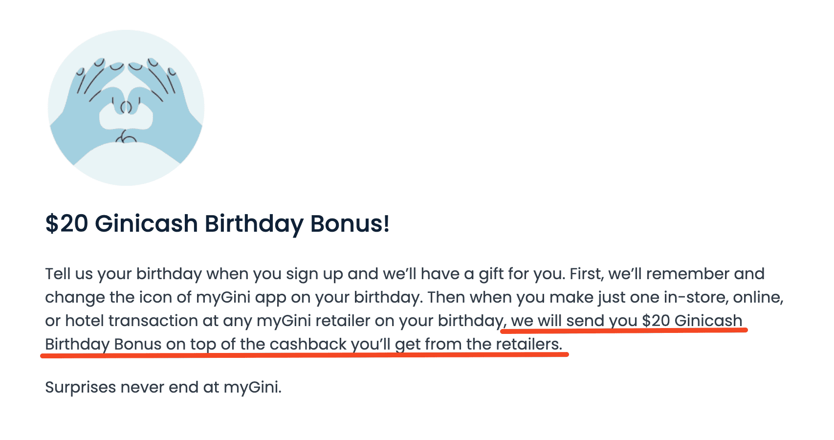 返现新秀 myGini app 介绍【超过 Dosh 碾压 Fetch，注册奖励 ，生日奖励 。每笔交易再奖励 ！】
