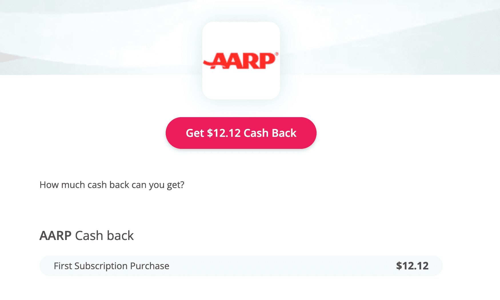 在 TopCashback 上购买 AARP 会员可倒赚 