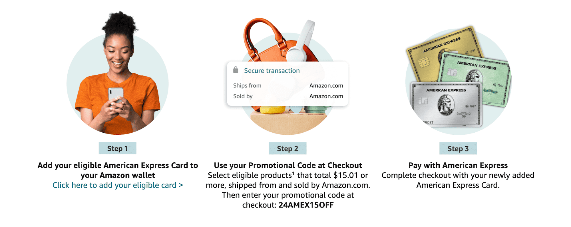 Amazon 添加 Amex 信用卡可获得满  减 【11/20：又有了】