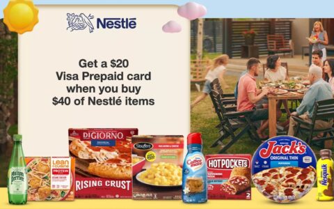 囤货：Nestle 旗下产品满 $40 返 $20，可用 5 次！