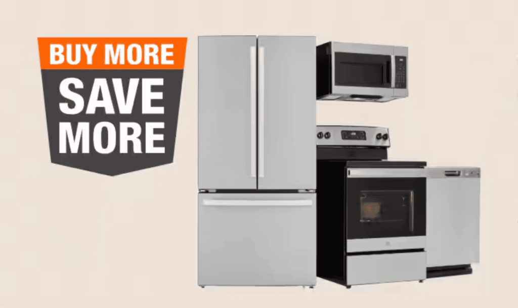 Home Depot 黑五特价：买任意四件家电减 $1000