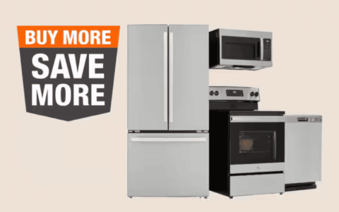 Home Depot 黑五特价：买任意四件家电减 $1000