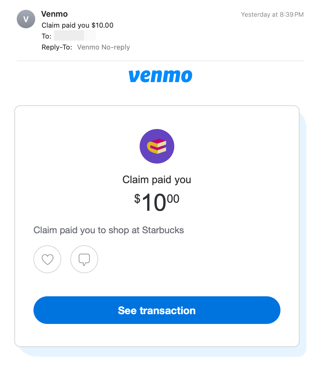 通过 Claim App 免费领取  Venmo，附 0 成本攻略【已收款】