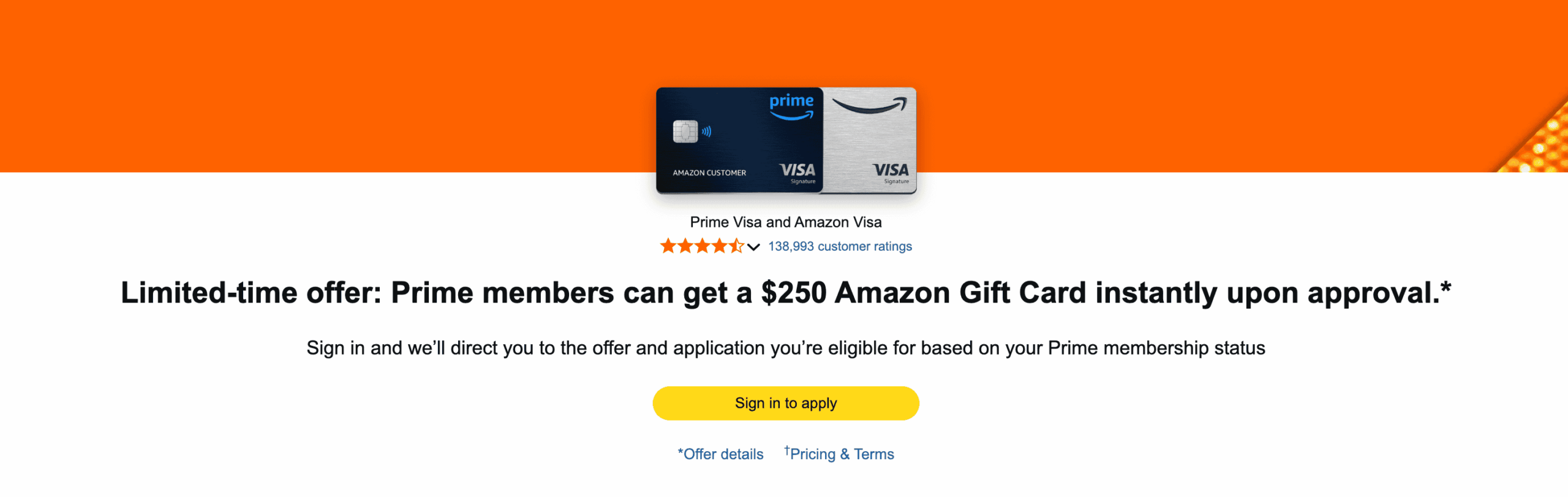 Prime Visa 信用卡介绍：Amazon、Wholefoods 购物九五折，无年费【11/26：史高开卡奖励 0】