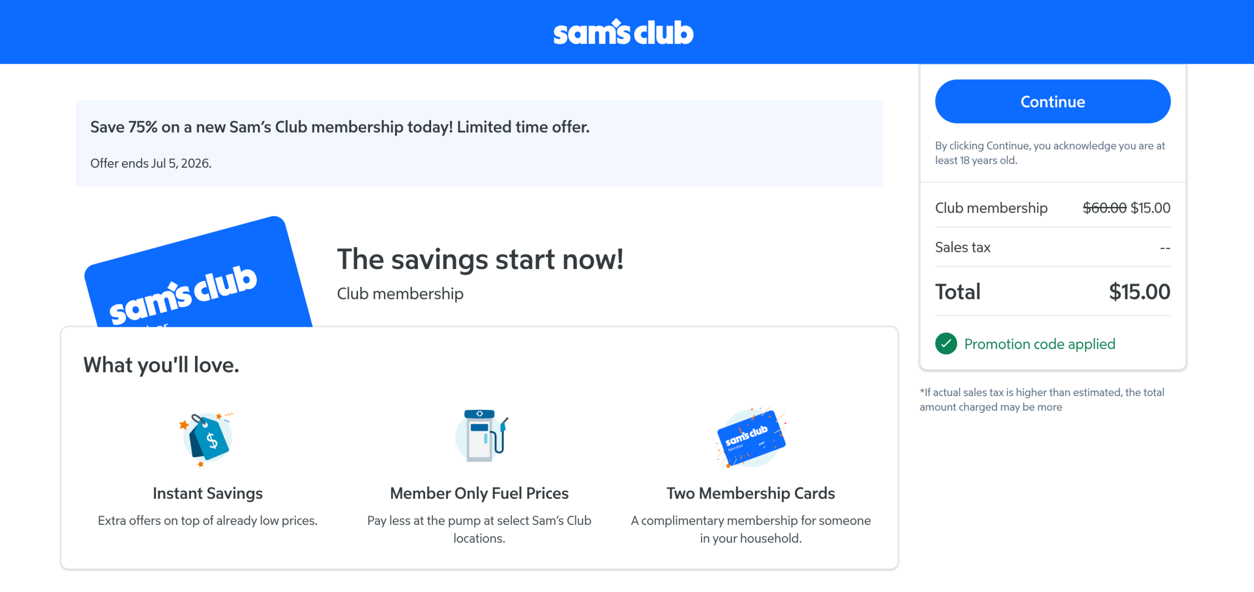 加入 Sam's Club 会员的正确方式【6/21：基础版仅 ！史上最低】